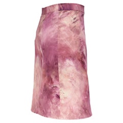 Moschino Couture Printed Skirt in Pink Cotton
