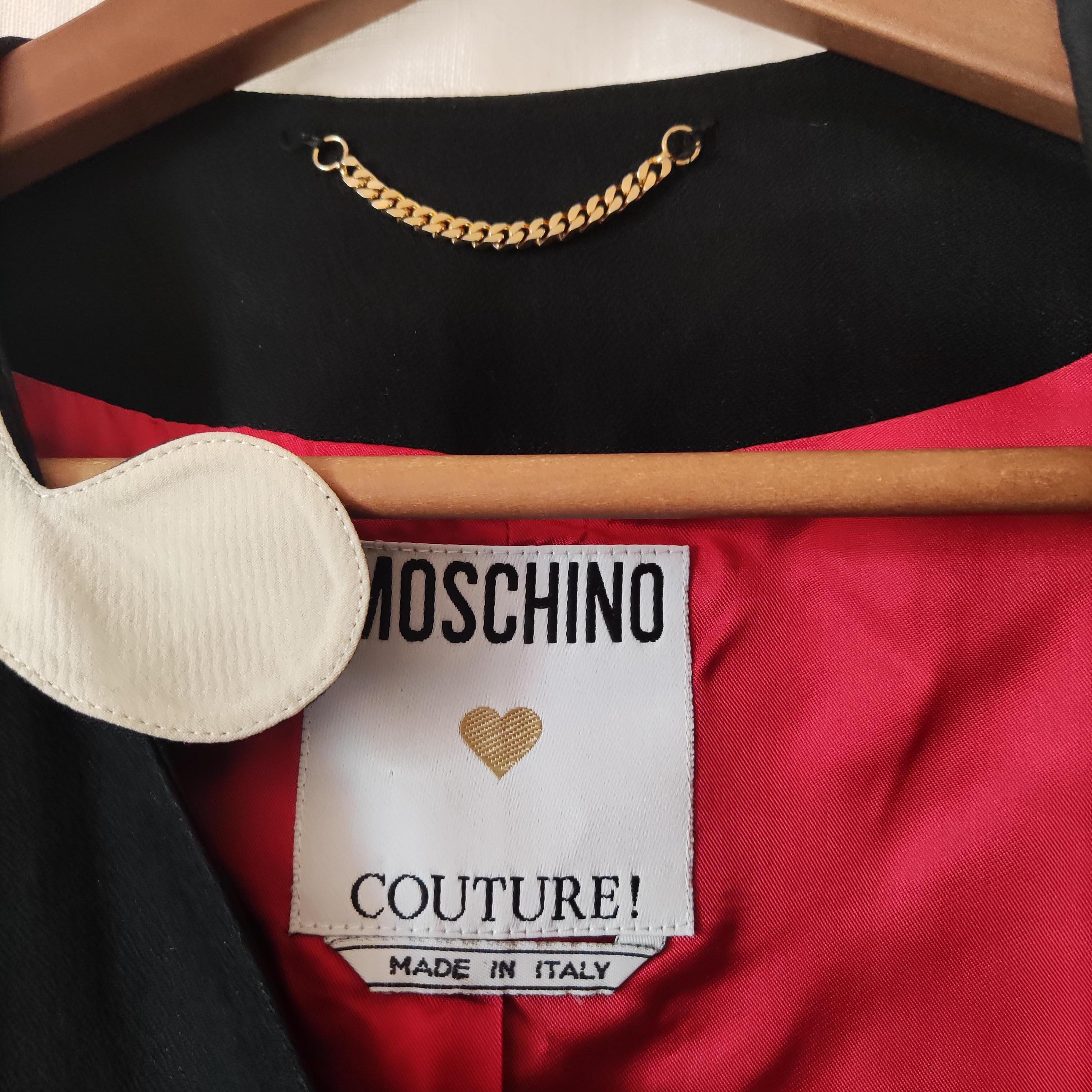 vintage moschino question mark coat
