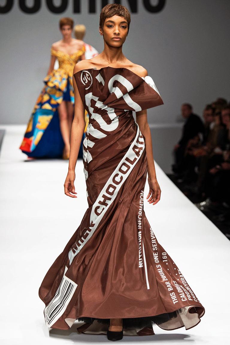 Women's Moschino Couture Rare Hershey Chocolate Bar Runway Gown   NWT For Sale