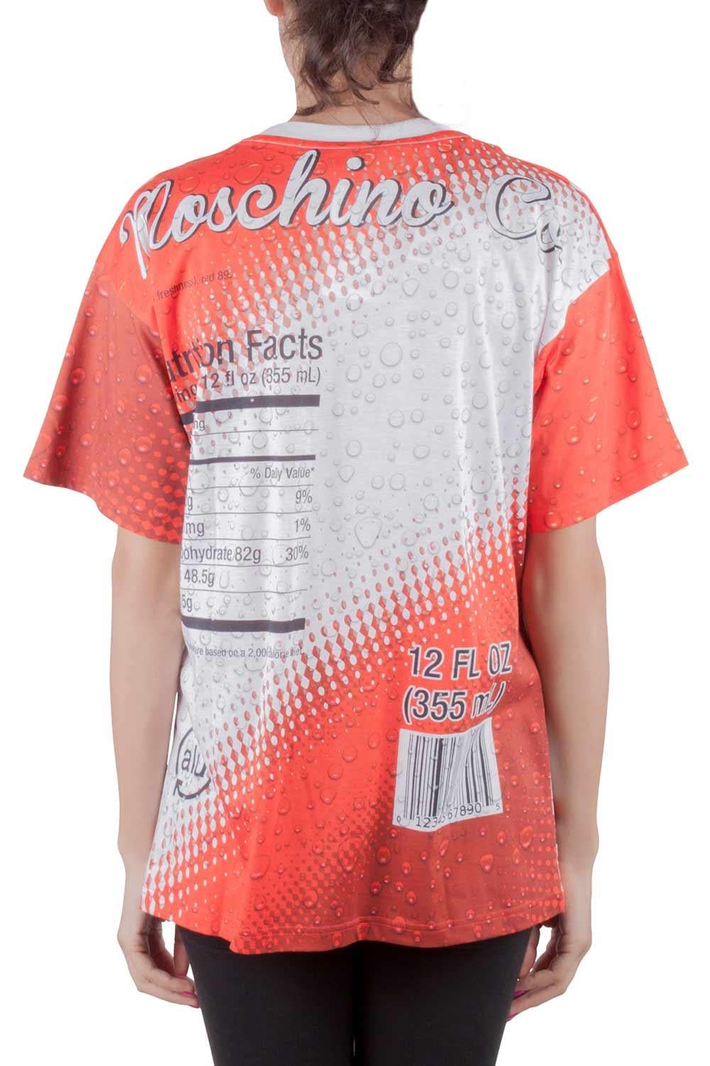 This oversized T-Shirt is made by Moschino featuring a soda print. The red color piece will go well with jeans and sneakers. Tailored from cotton, it provides great comfort. Stay cool these summers with this casual wear.

Includes: The Luxury Closet