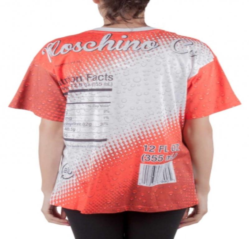 Moschino Couture Rotes übergroßes T-Shirt aus bedruckter Baumwolle in Übergröße XS im Zustand „Hervorragend“ im Angebot in Dubai, Al Qouz 2