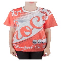 Moschino Couture Red Soda Can Printed Cotton Oversized T Shirt XS