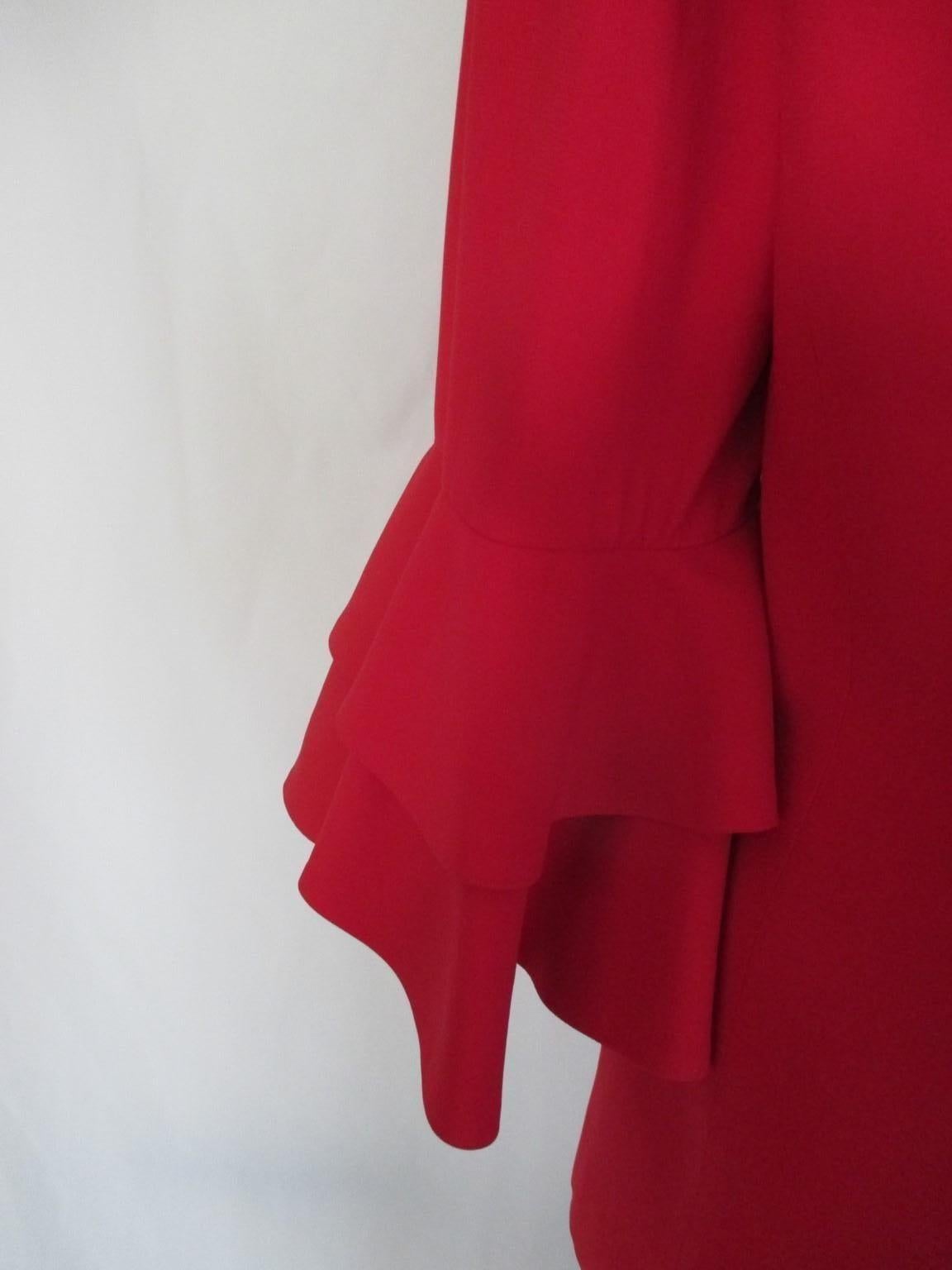 Women's Moschino Couture! Repetita Juvant Red Blazer Jacket For Sale