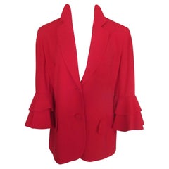 Moschino Couture! Repetita Juvant Red Blazer Jacket