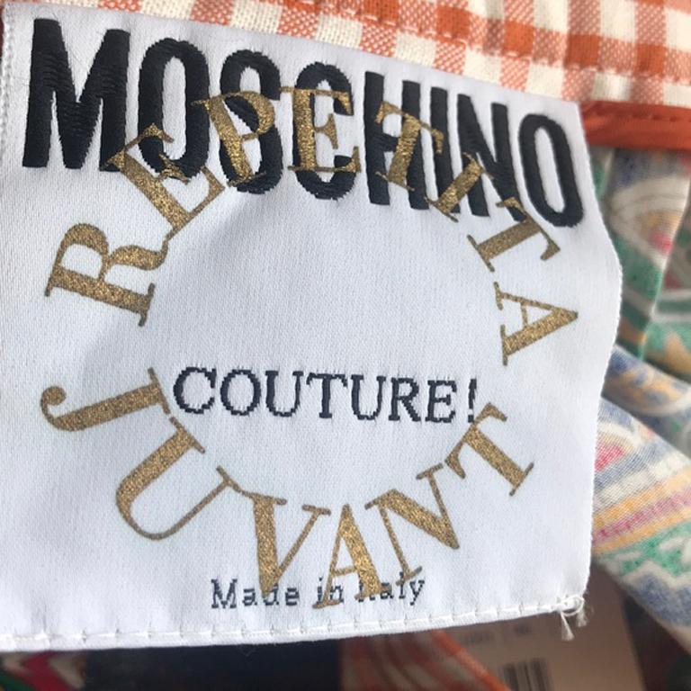 Moschino Couture Repita Juvant Maxi Skirt  8