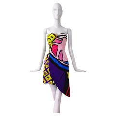 Moschino Couture Runway Dress Asymmetrical Corset Gown  Avant-Garde 