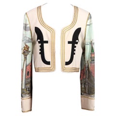 Moschino Couture P/E 1992 Giacca "I Love Venice" con leone applicato