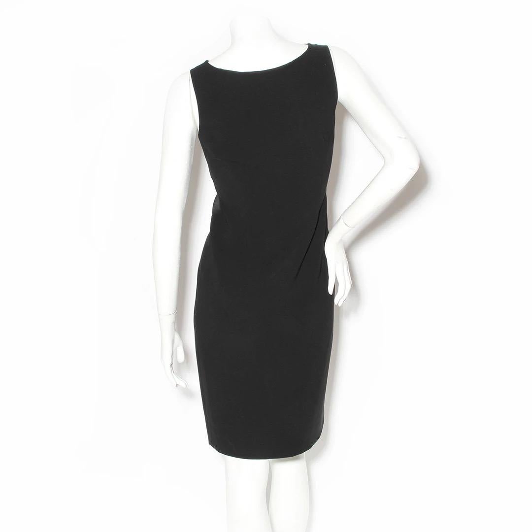 Black Moschino Couture Sheath Dress 