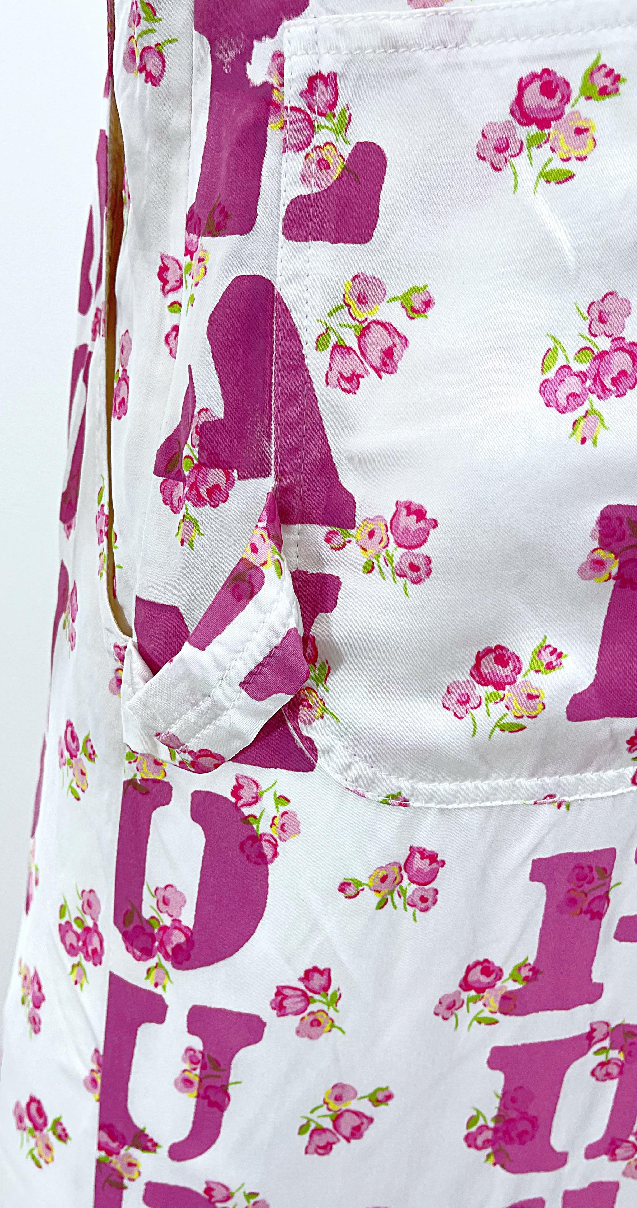 Moschino Couture Resort 2020 Größe 8 Glamour Puss Overalls mit Blumendruck in Übergröße 5