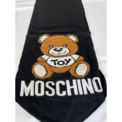 Moschino Couture Orsetto Nero Sciarpa a forma di cravatta di Jeremy Scott