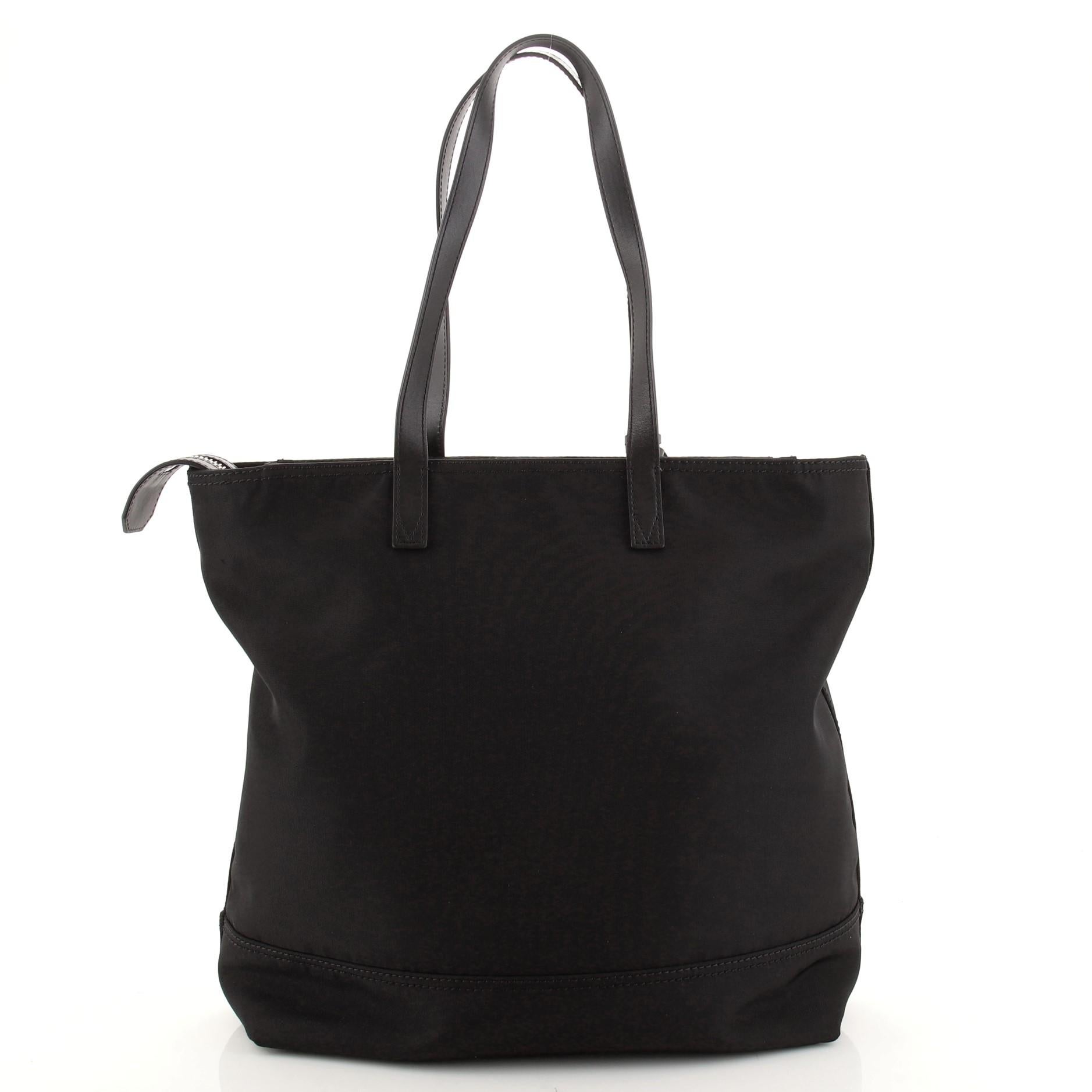 Black Moschino Couture Tote Nylon Large