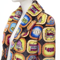 MOSCHINO Couture! TROLLS 2019 Runway Game Show faux fur jacket IT38 S