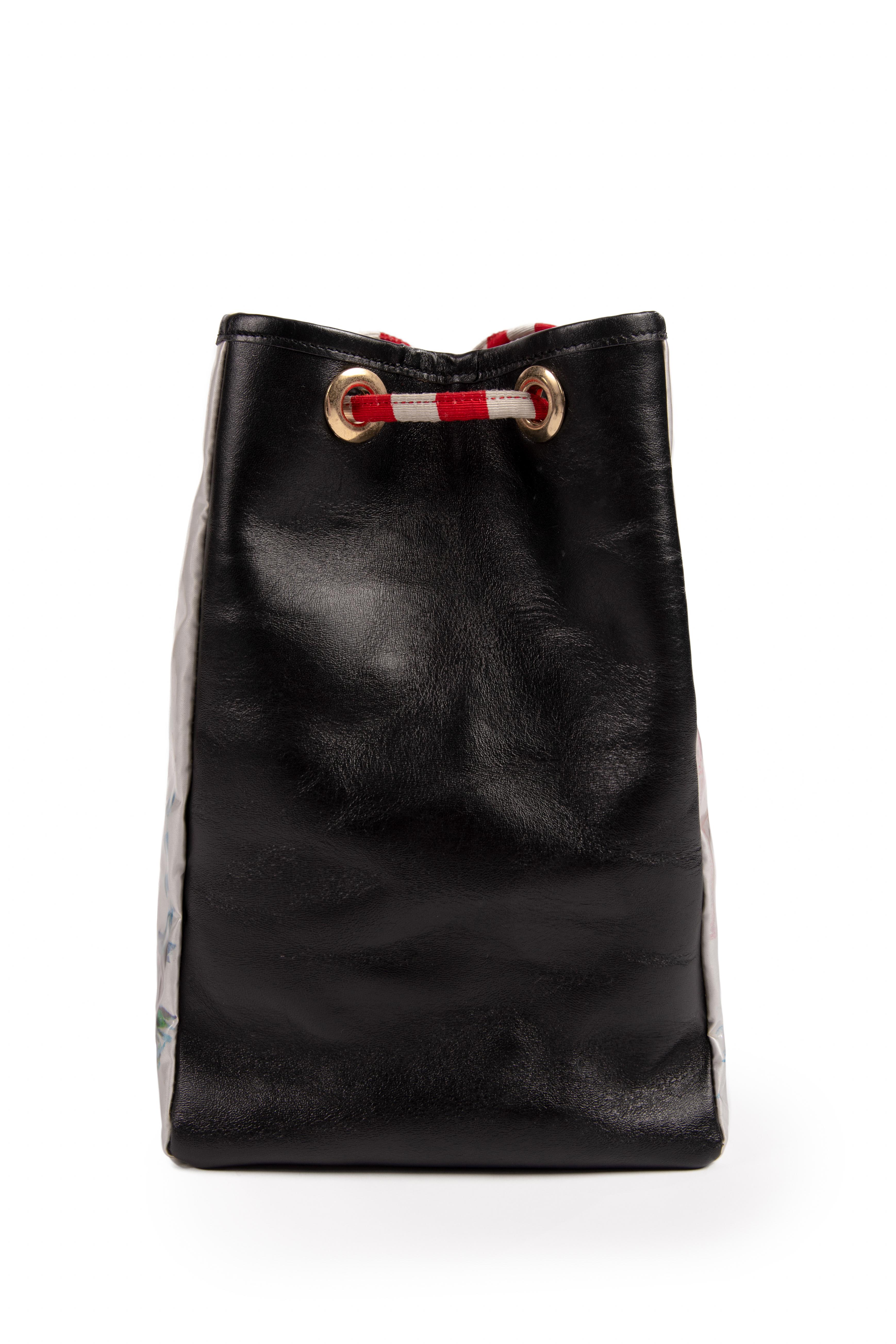 MOSCHINO COUTURE Venice Italy Gondola Print Shoulder Bag, early 1990s For Sale 3