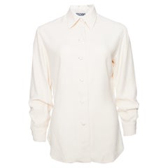 Moschino Couture, Vintage Blusa color crema.