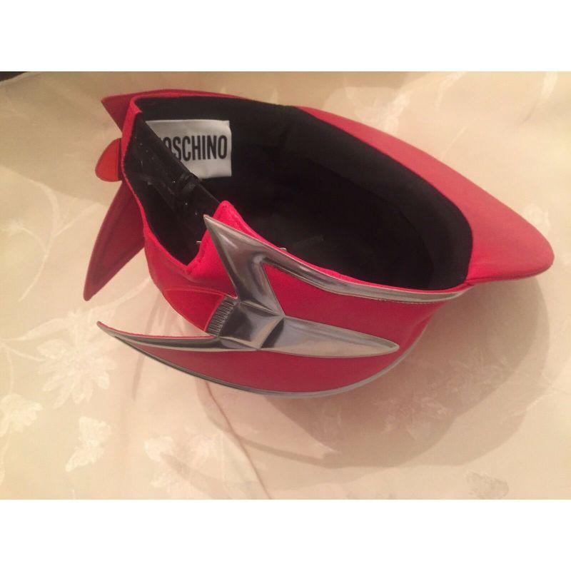Women's or Men's Moschino Couture x Jeremy Scott Cadillac Snapback Red Leather Hat Cap Rare!