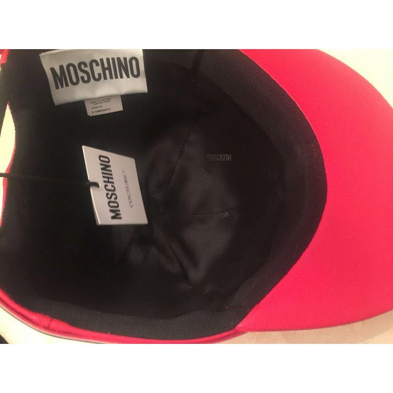 Moschino Couture x Jeremy Scott Cadillac Snapback Red Leather Hat Cap Rare! 1
