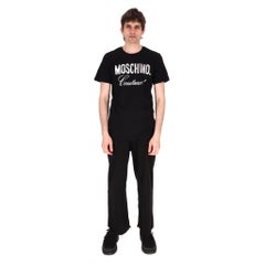 Moschino Crystal Embellished Logo T-Shirt