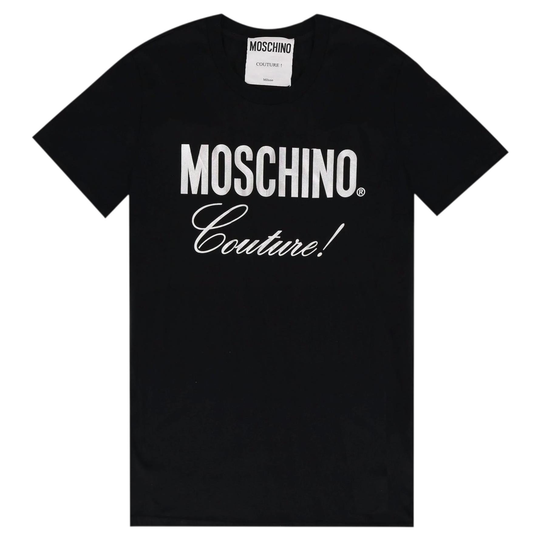 Camiseta Moschino con Logotipo Embellecedor de Cristal en venta