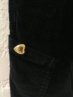 Moschino Dark Brown Velvet Skirt