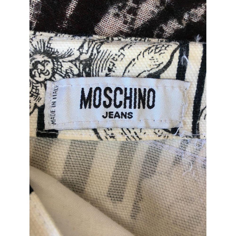Women's Moschino Denim Jeans Trousers in White For Sale