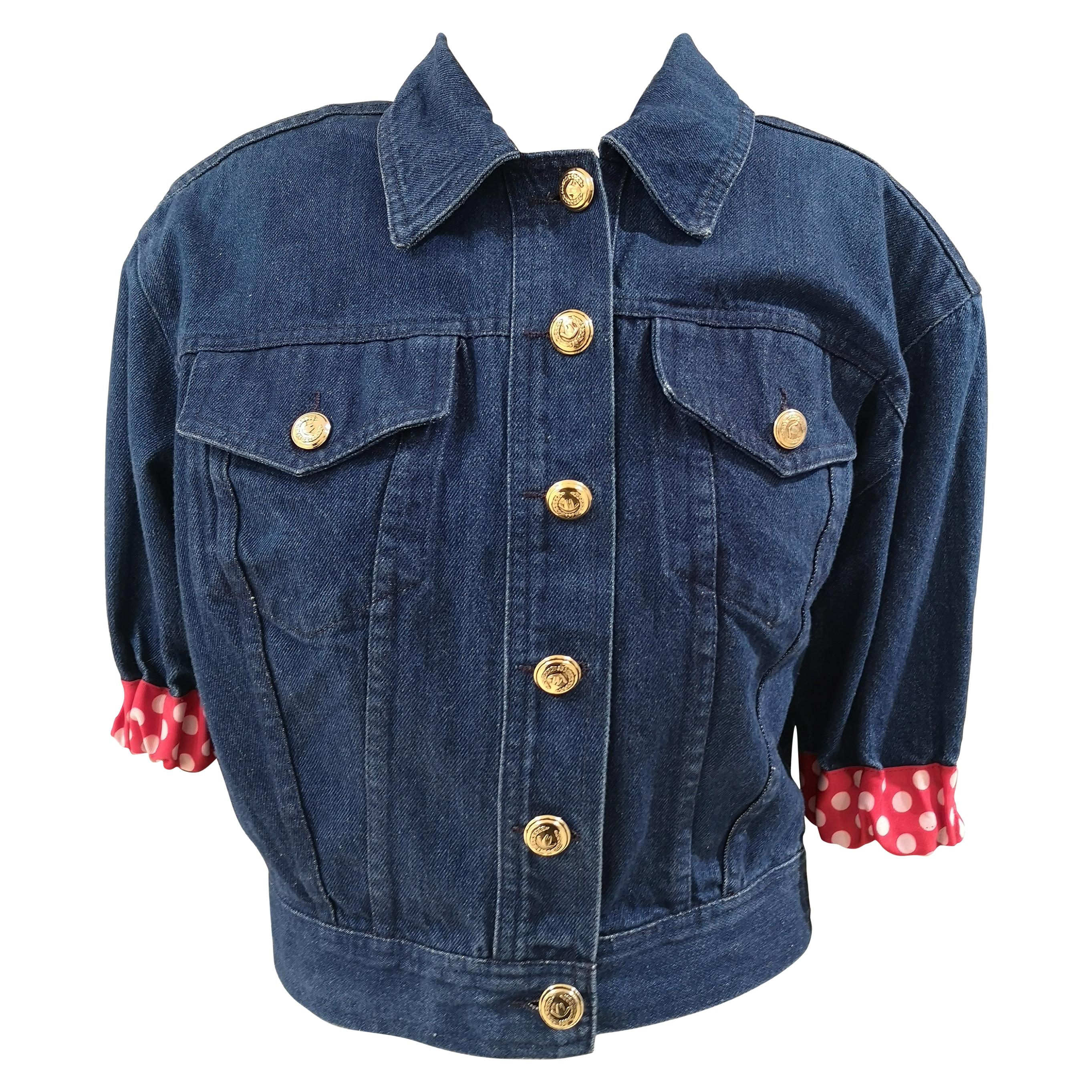 Moschino Denim Short Sleeves Jacket