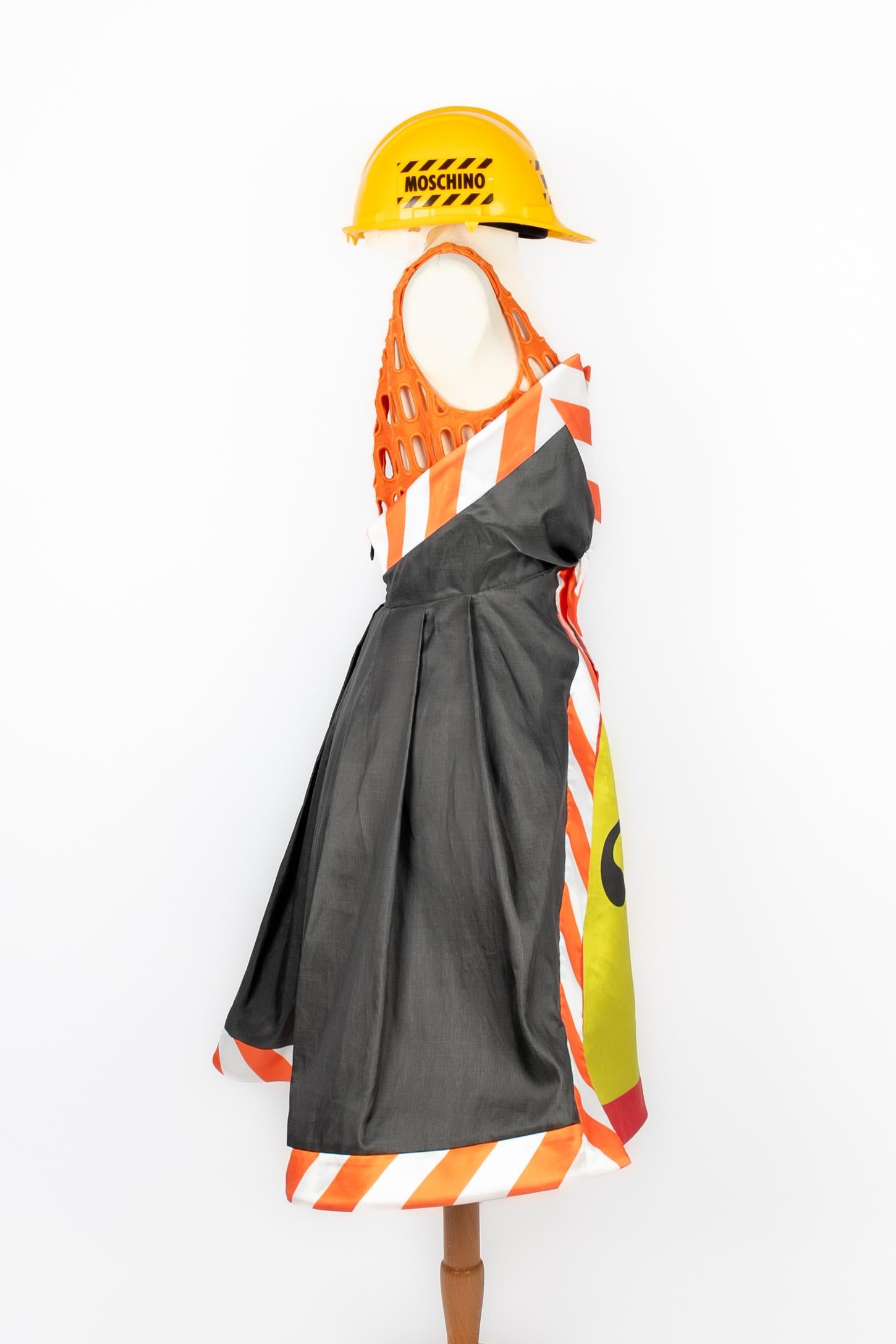 Arancia Abito Moschino Couture Estate 2016 in vendita