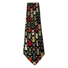 Moschino Dress Forms Silk Men's Tie Vintage