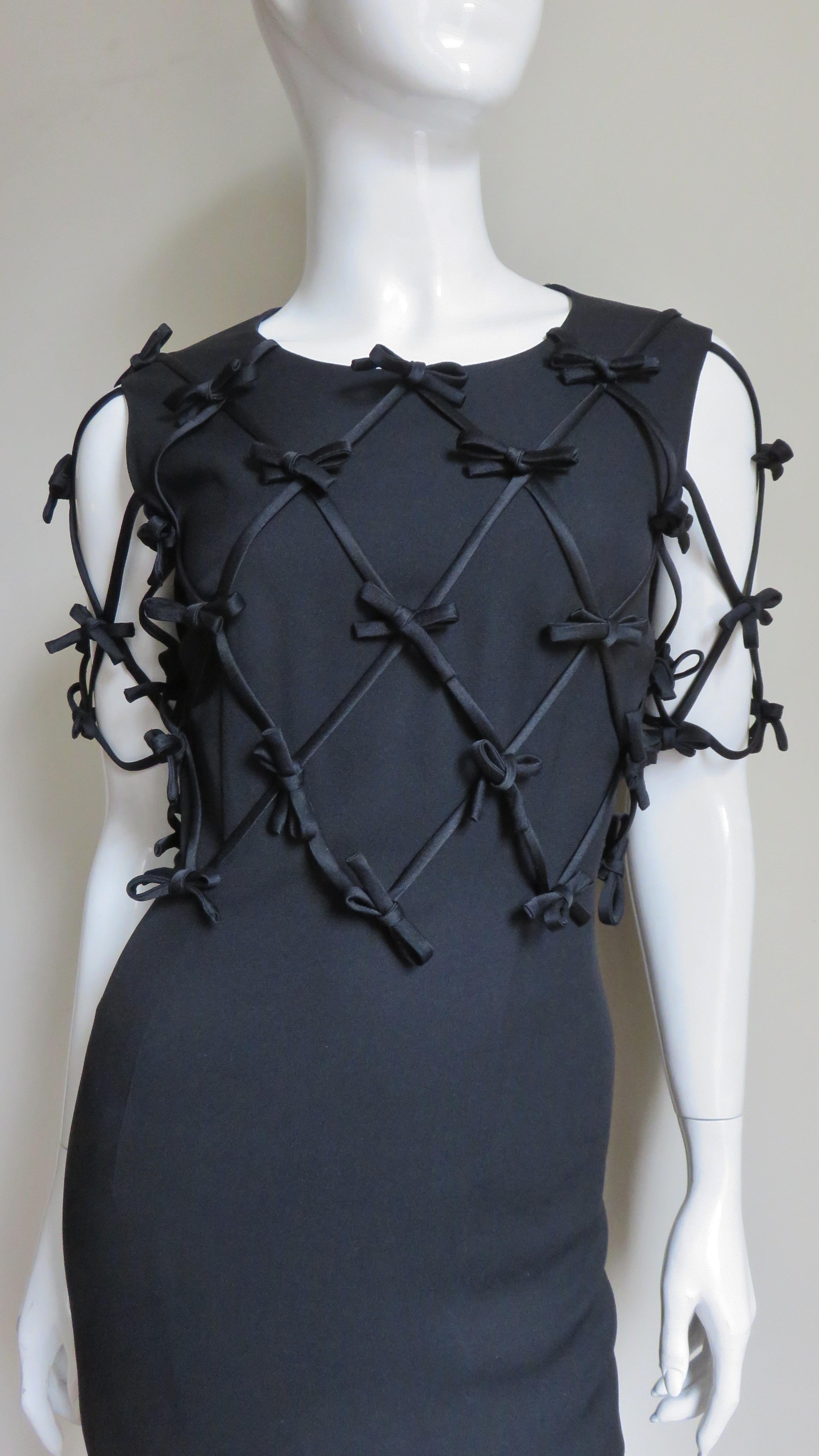Black Moschino Dress with Overlay