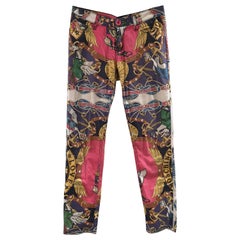 Pantalon en coton multicolore Moschino Duck