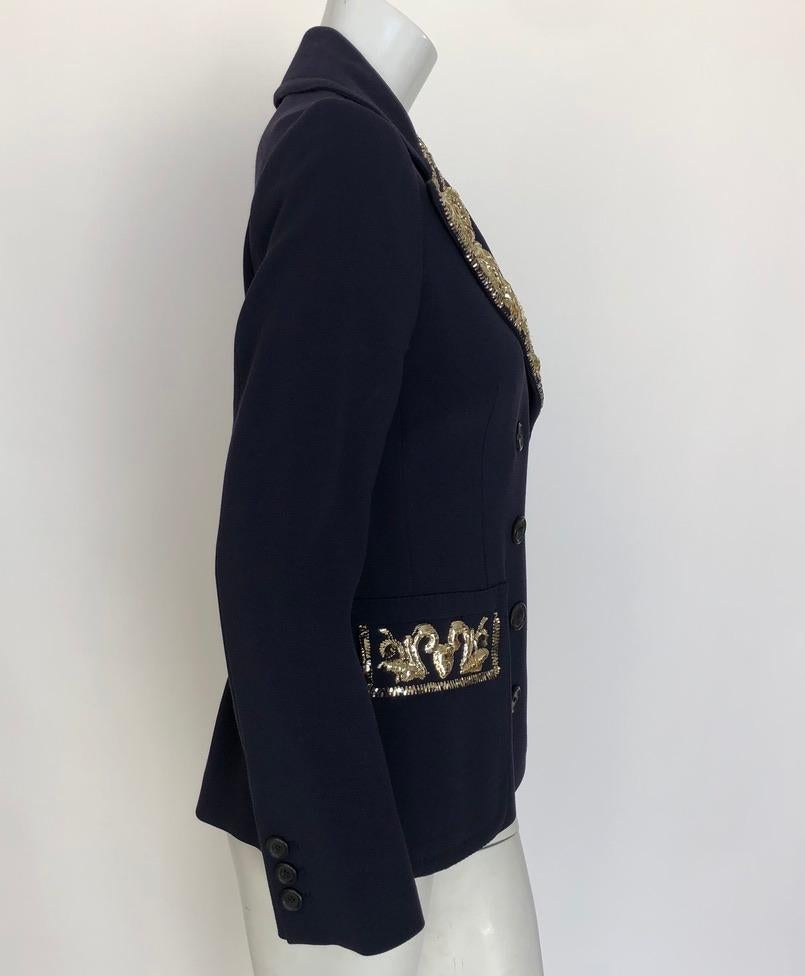 MOSCHINO embellished blazer In Good Condition For Sale In New York, NY