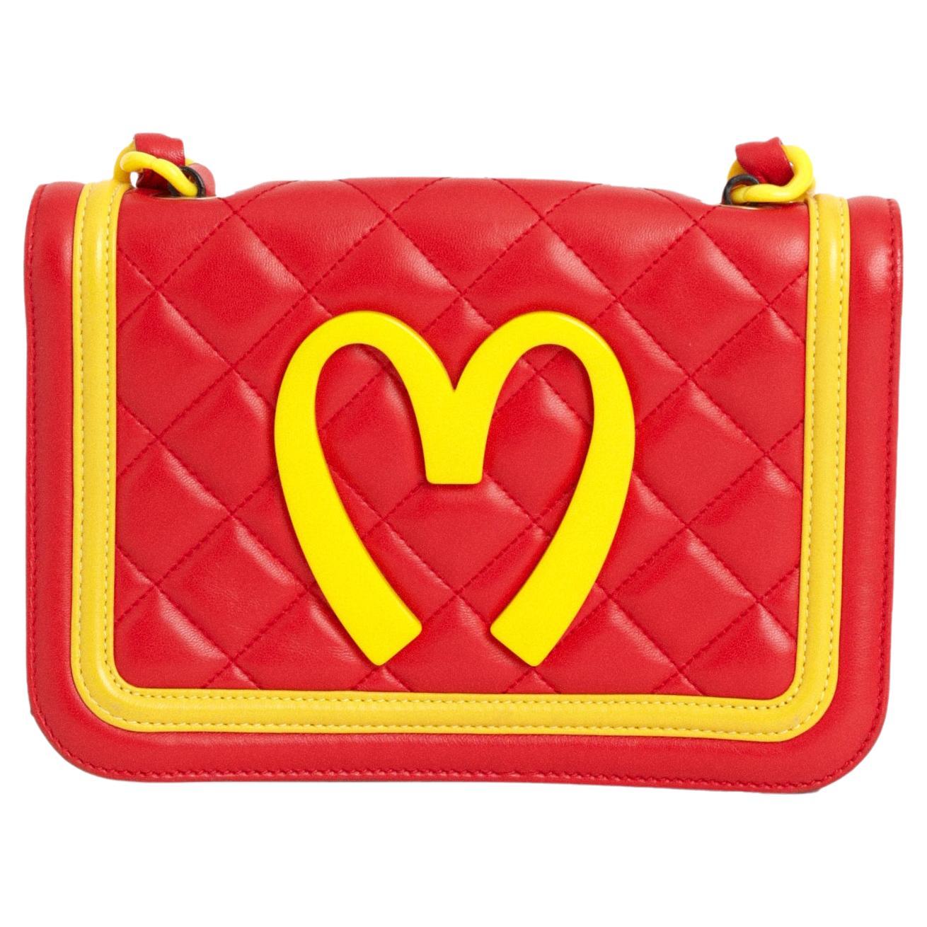 Moschino F/W 2014 McDonald's Leather Crossbody Bag For Sale at 1stDibs