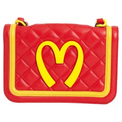 Moschino F/W 2014 McDonald's Leather Crossbody Bag