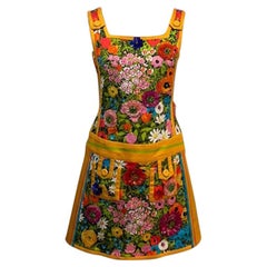 Moschino Floral Stretch Cotton Summer Dress