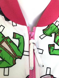 Moschino fun paper doll print jacket