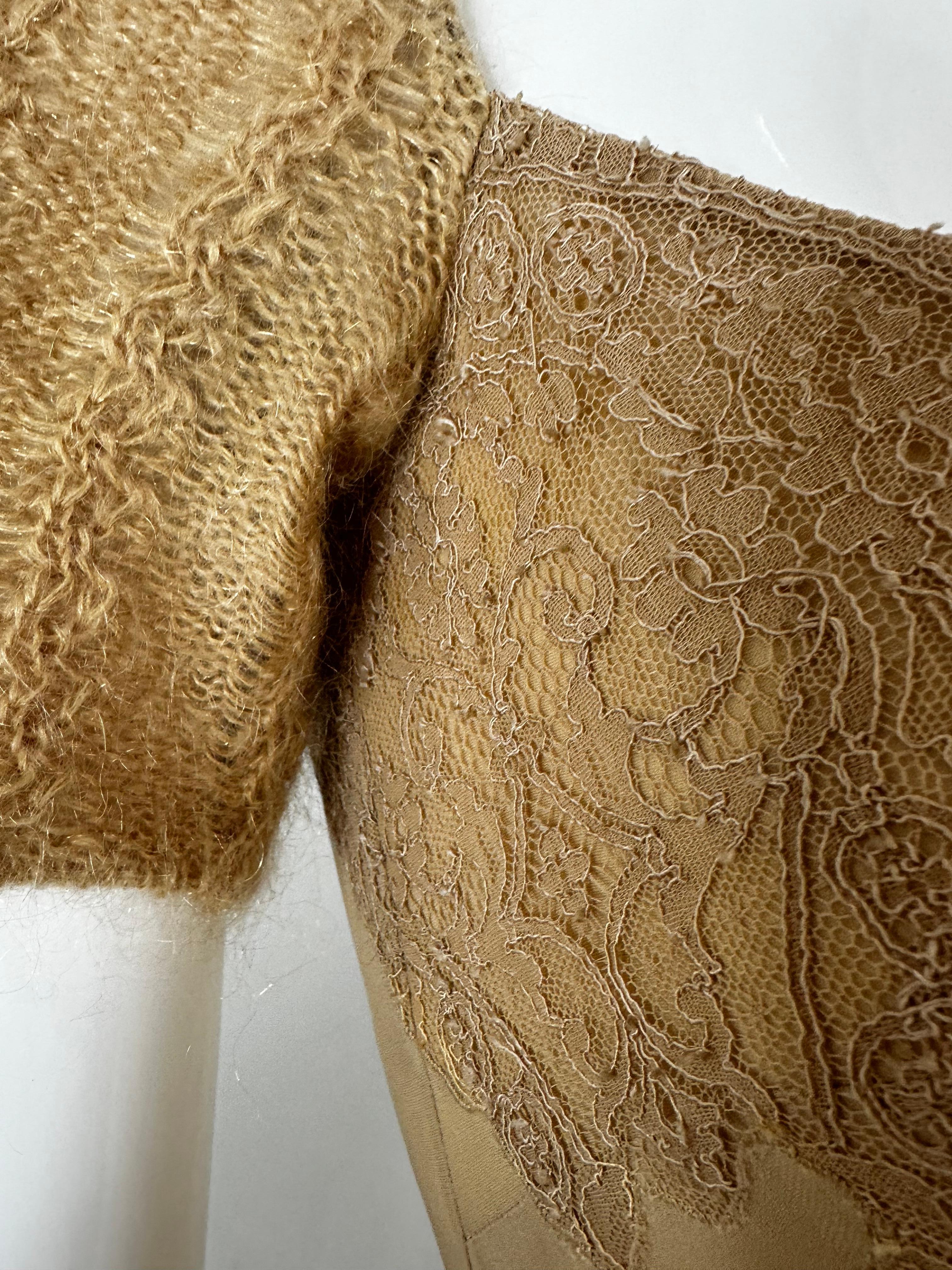 Moschino FW 1999 runway maxi silk lace dress 5