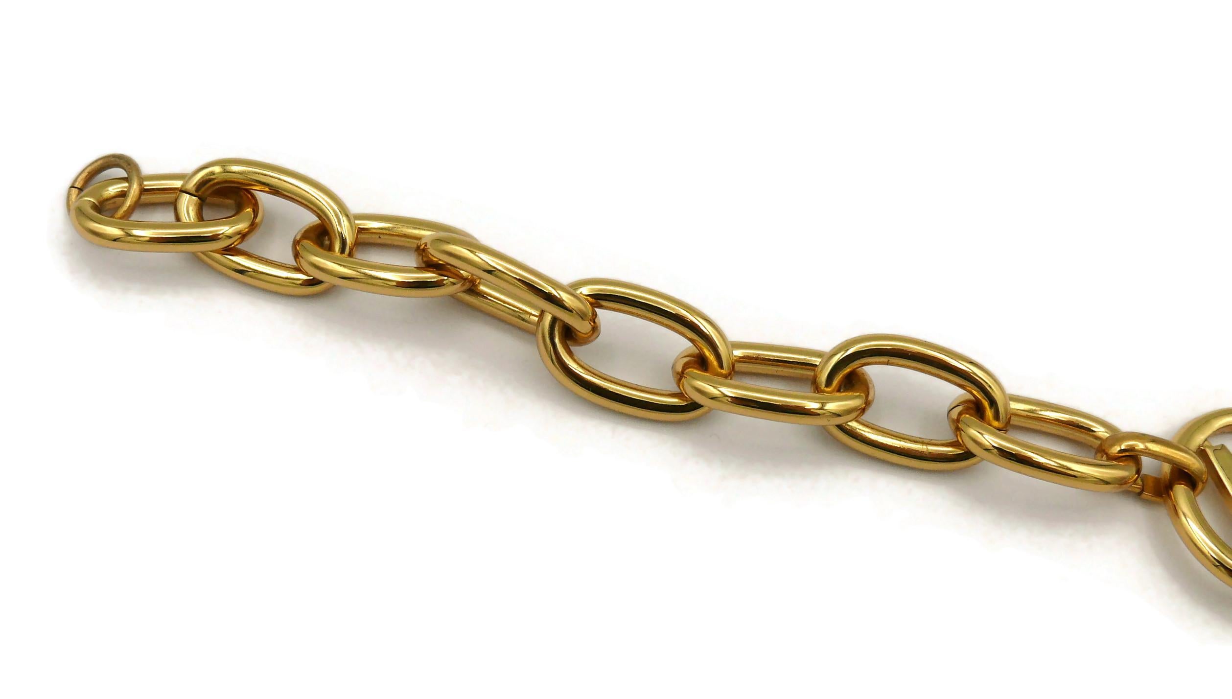 Women's MOSCHINO Gold Tone Chain Necklace For Sale