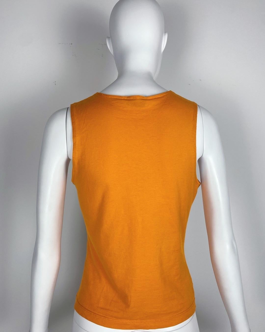 MOSCHINO T-Shirt graphique Motif divinité indienne  1990s en vente 2