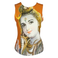MOSCHINO T-Shirt graphique Motif divinité indienne  1990s