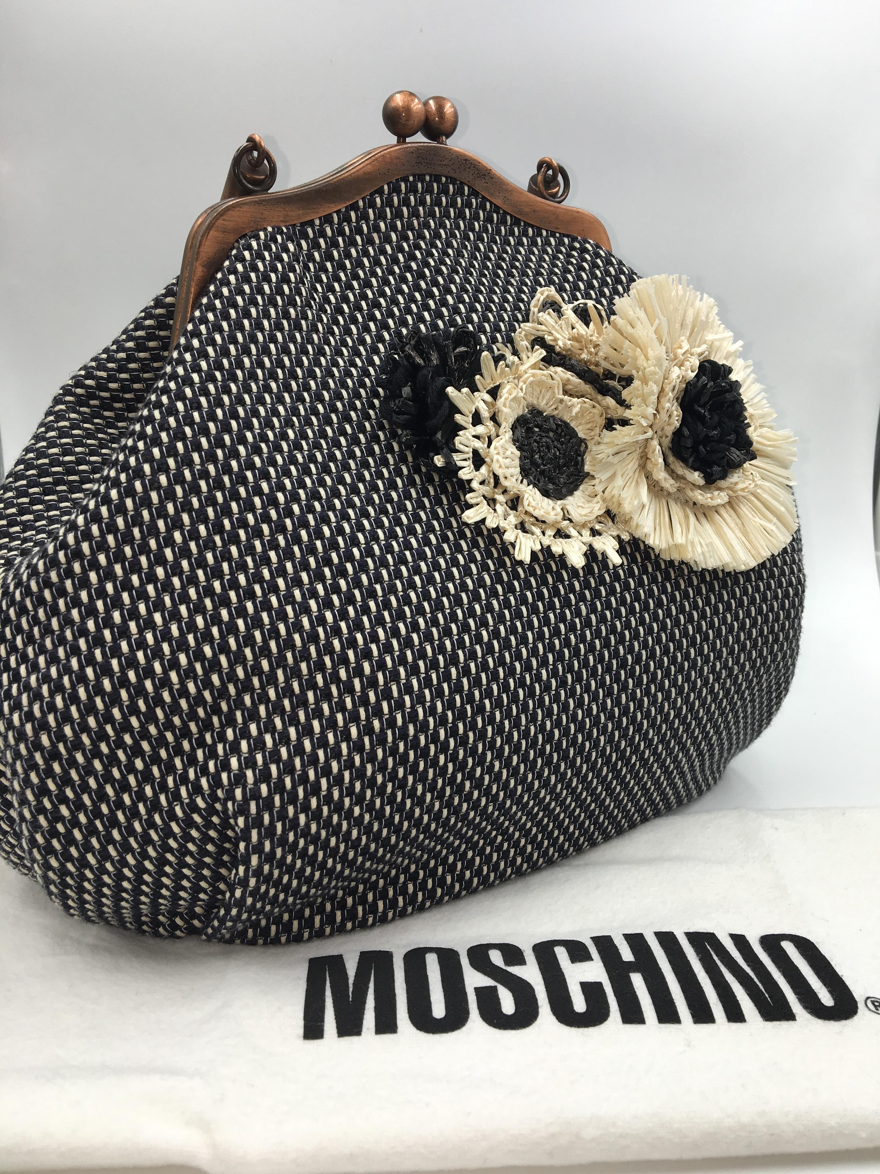 Black Moschino HandBag For Sale