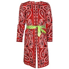 Moschino handkerchief print coat