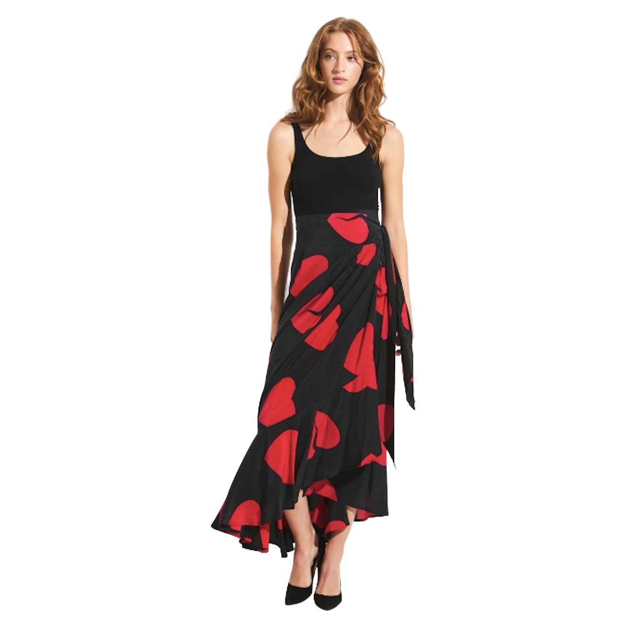 Moschino Heart Wrap Skirt For Sale