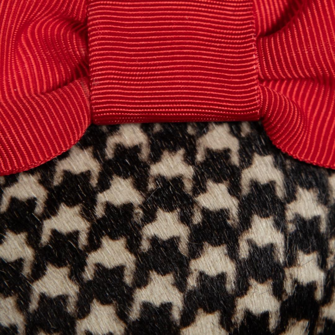 Women's Moschino Houndstooth Pony Hair Pumps Size IT 37.5
