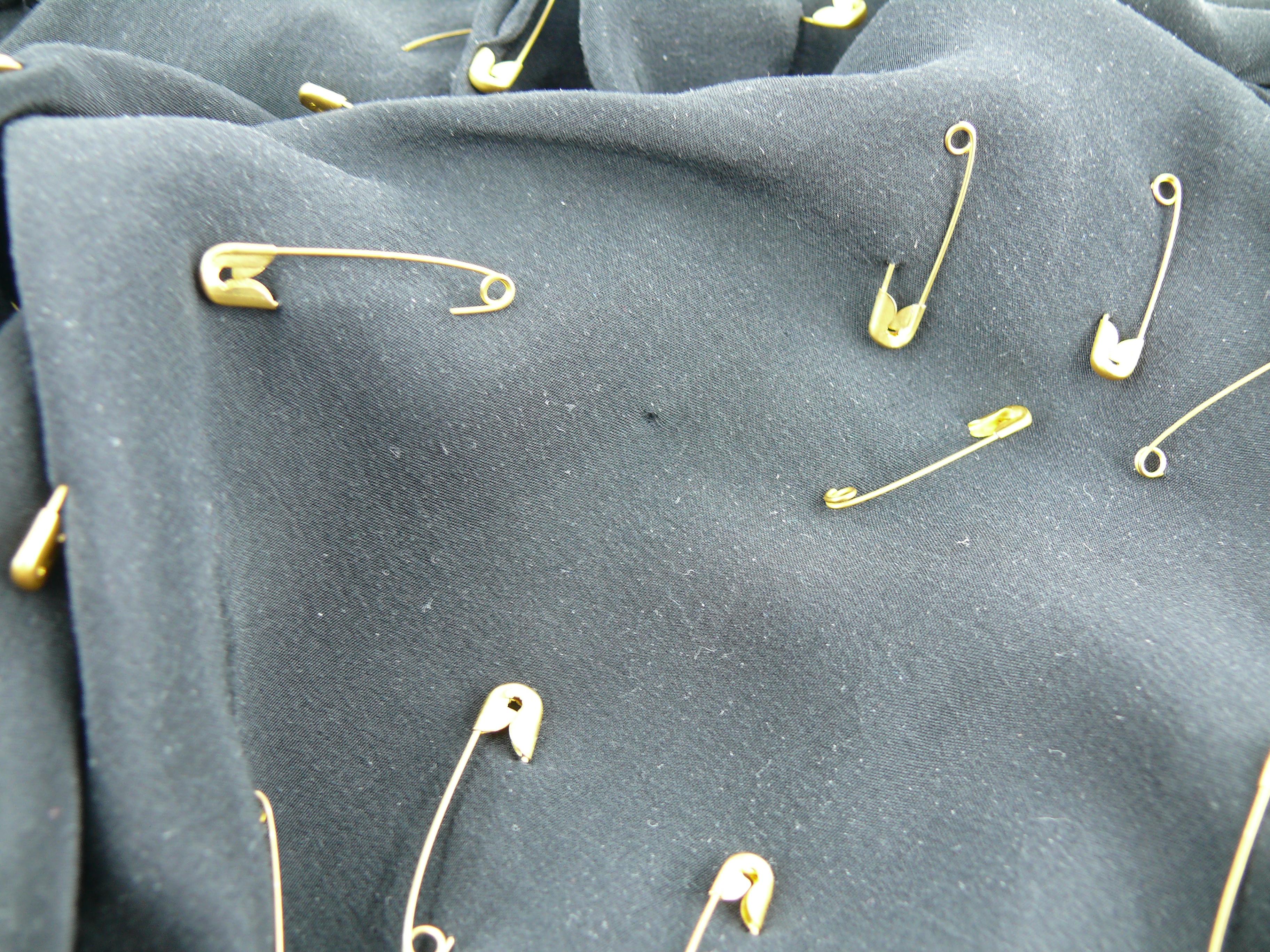 Moschino Iconic Black Safety Pin Embellished Dress US Size 8 2