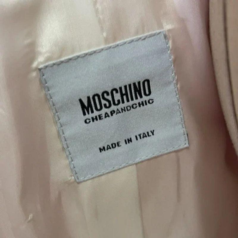 Brown Moschino Ivory Jacket Floral For Sale