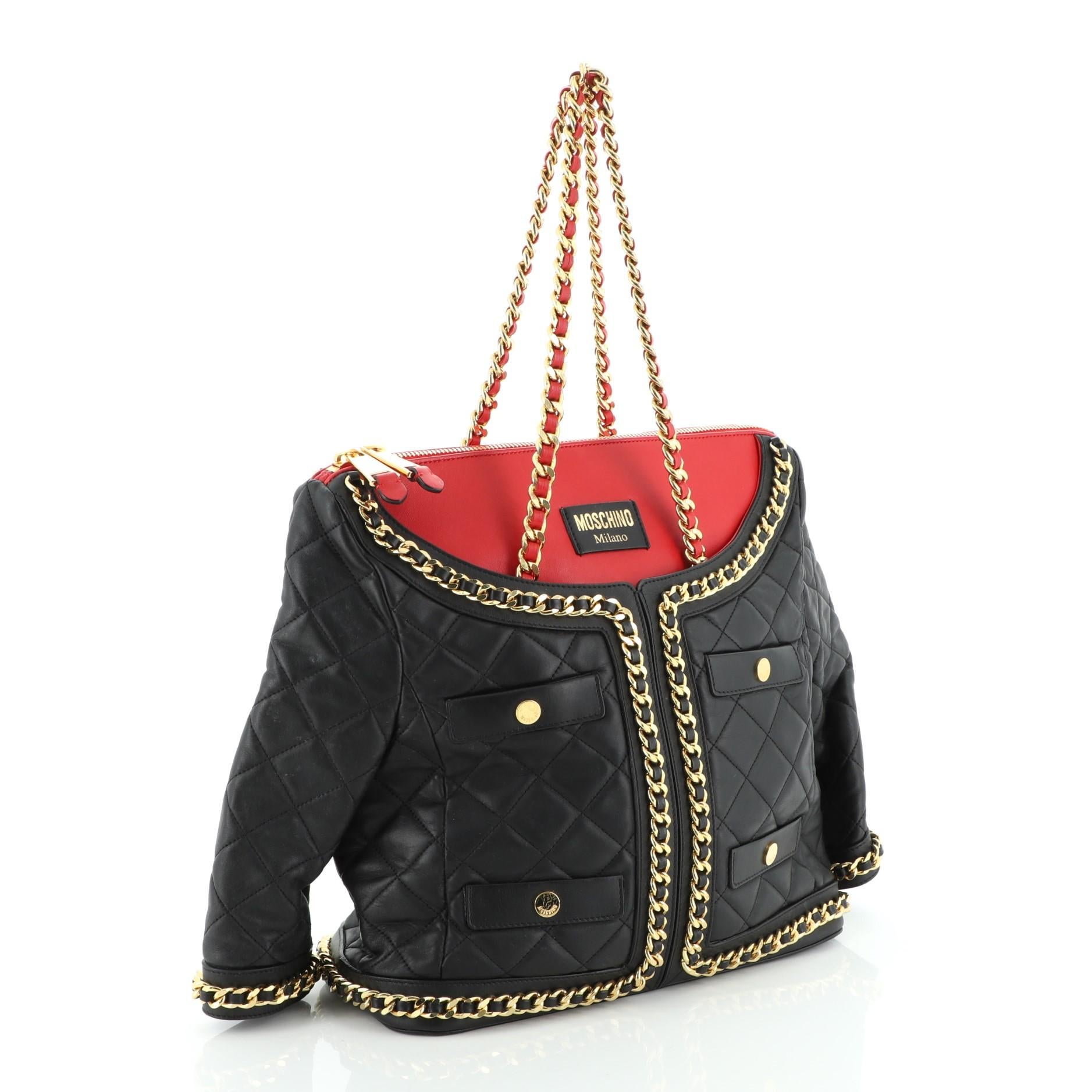 moschino jacket bag