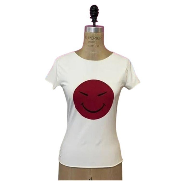 Moschino Jeans Asian Smiley Face Top For Sale