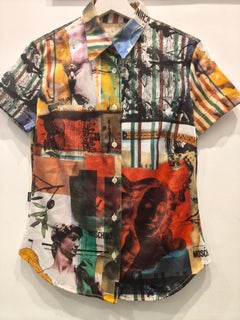 Jeans Moschino "Birth of venus", camicia multicolore