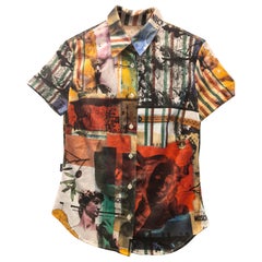 Jeans Moschino "Birth of venus", camicia multicolore