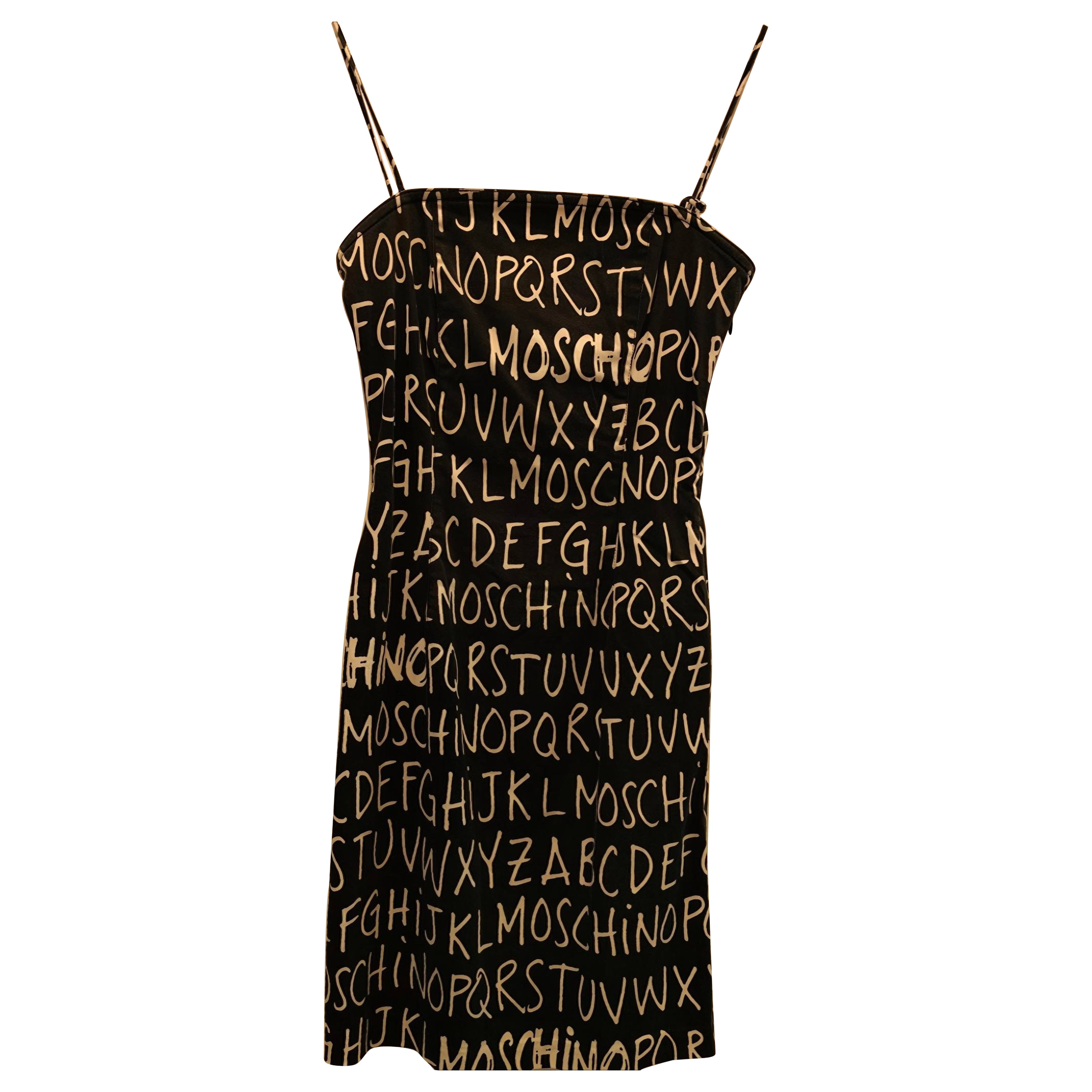 Moschino Jeans black and White dress size 42