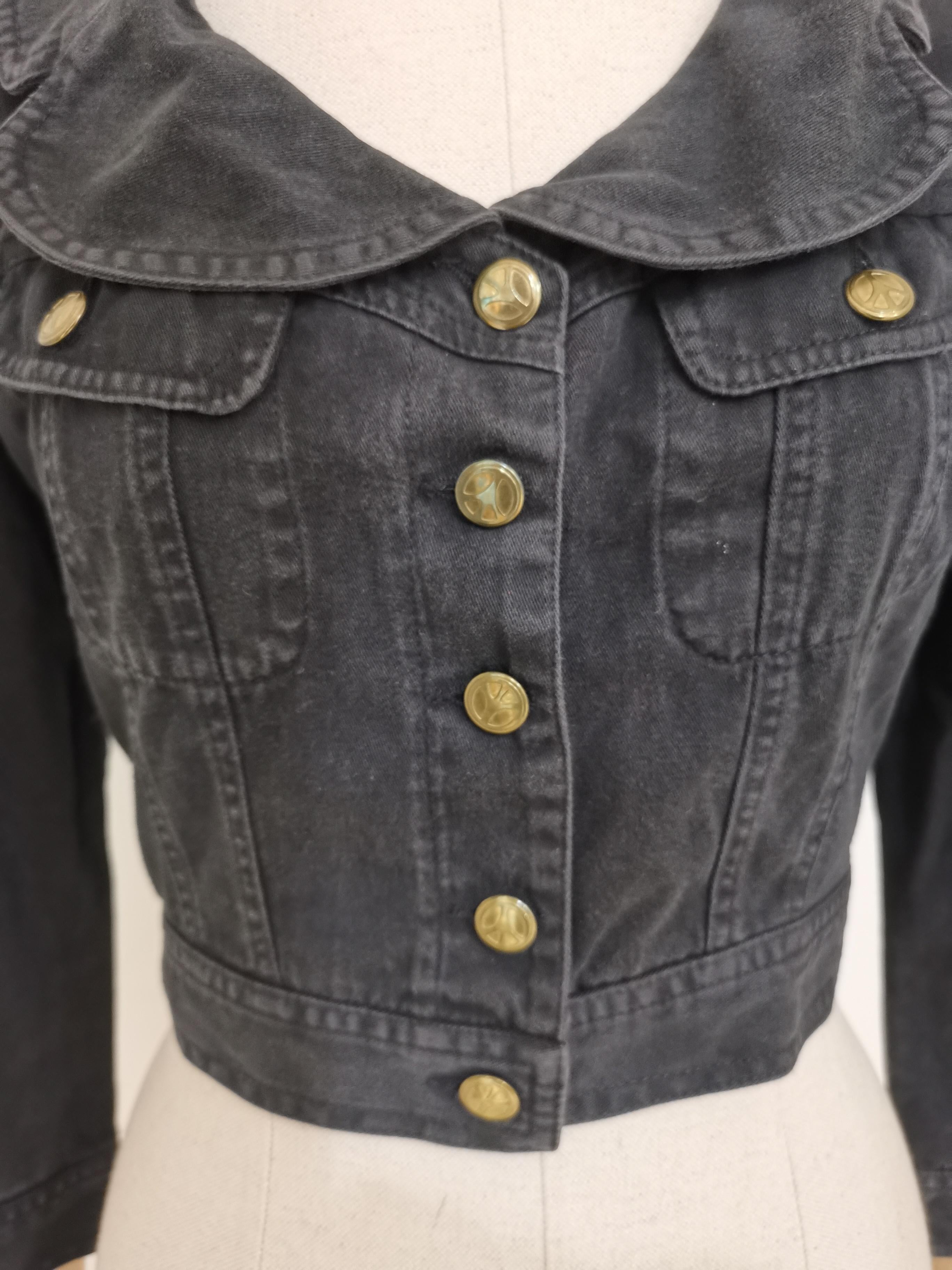 Black Moschino jeans black jacket